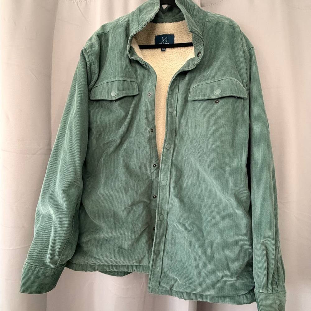 EUC Men's SIZE 2X Sage Green Corduroy Jacket
